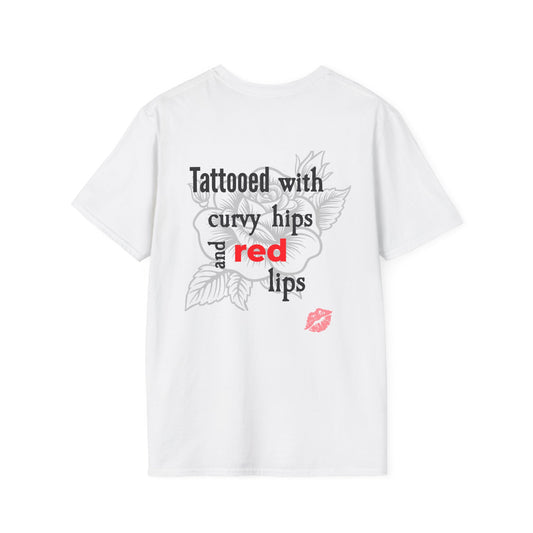 Red Lips Tattooed Unisex T-Shirt