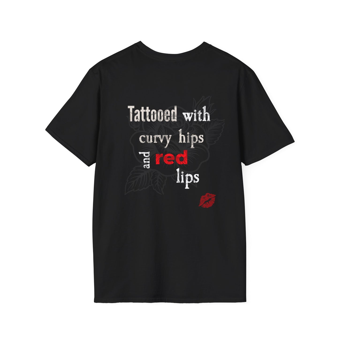 Red Lips Tattooed Unisex T-Shirt